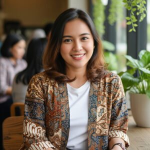 Outer batik menggunakan Sukaku Batik