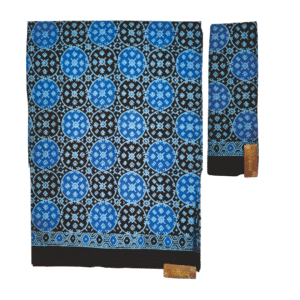 batik cetak model bagus biru