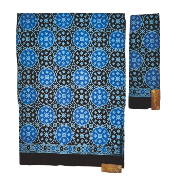 batik cetak model bagus biru