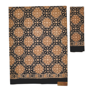 batik cetak model bagus coklat