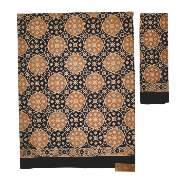batik cetak model bagus coklat